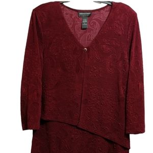 Wine Colored Dress by Connected Apparel sz 16